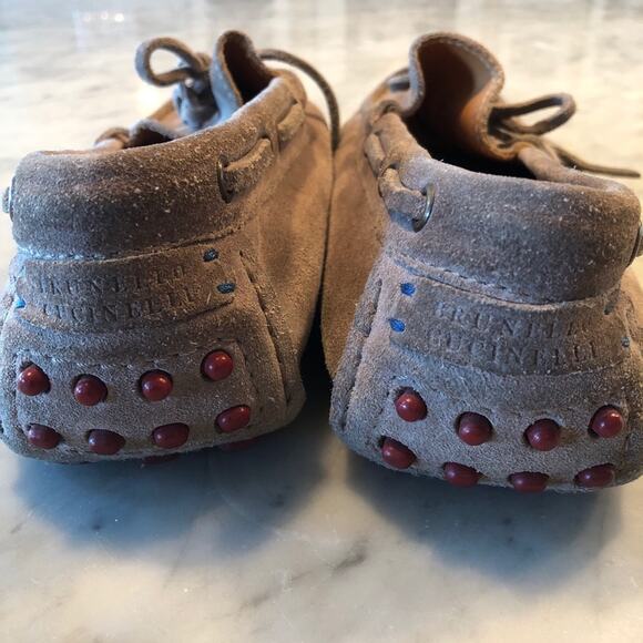 Brunello Cucinelli Gray Suede Driving Moc Loafer 8 main image 5